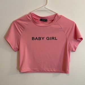Pink Crop Top